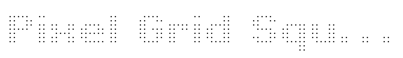 Pixel Grid Square Thin M